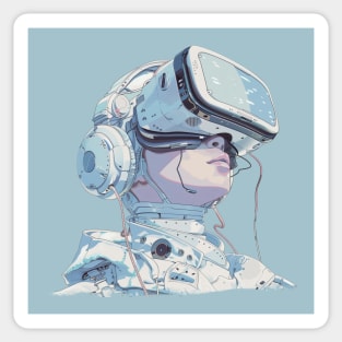 VR Girl Sticker